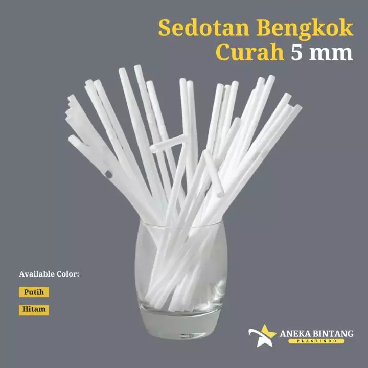 Sedotan Bengkok 5mm Curah