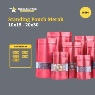 Standing Pouch (10 x 15 s/d 20x30) MERAH 50lbr