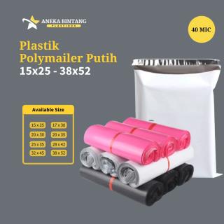 Plastik Polymailer PUTIH (15 x 25 s/d 38 x 52) 40 mic
